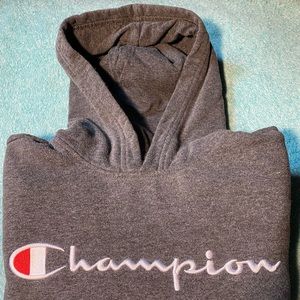 Boys Champion Hoodie - Grey (XL)